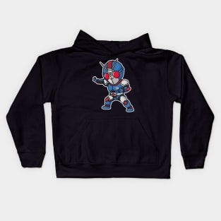 Kamen Rider Black RX Biorider Chibi Style Kawaii Kids Hoodie